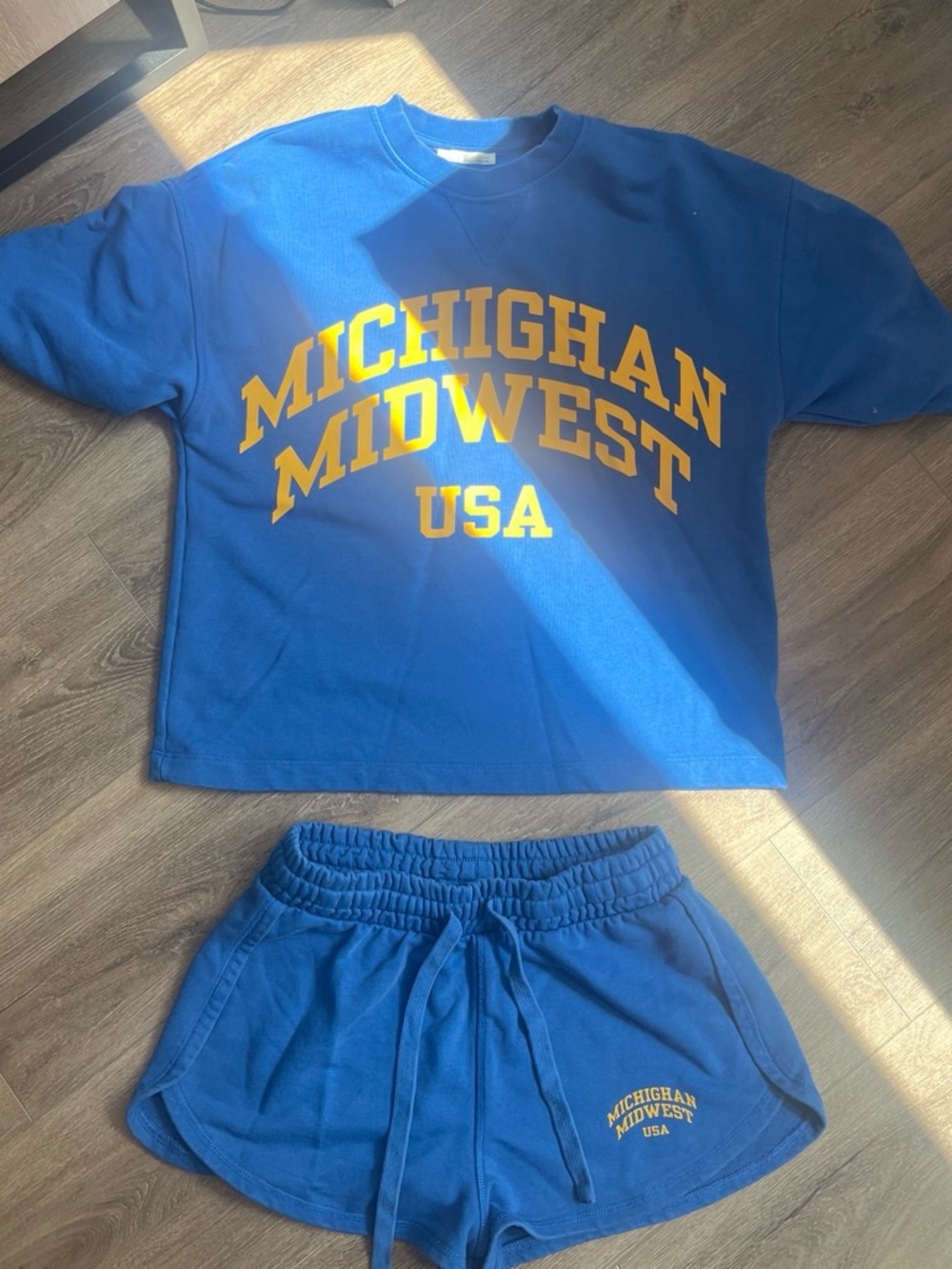 Zara Blue "Michigan Midwest USA" 2-Piece Lounge Set